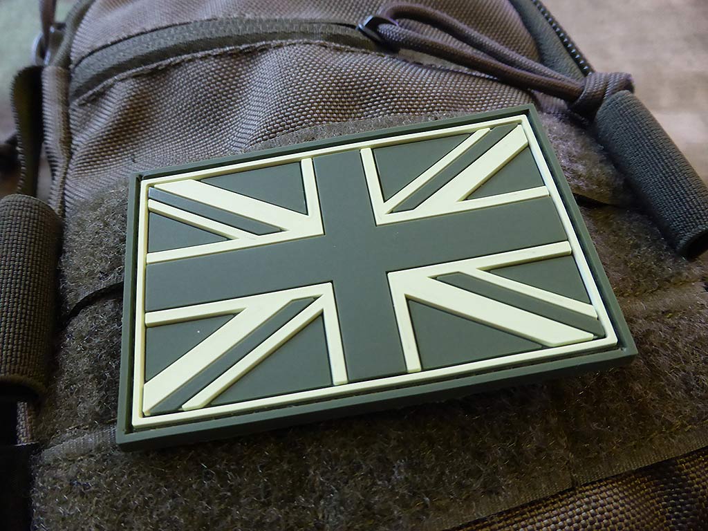 United Kingdom Flagge - Patch, Forest / 3D Rubber Patch