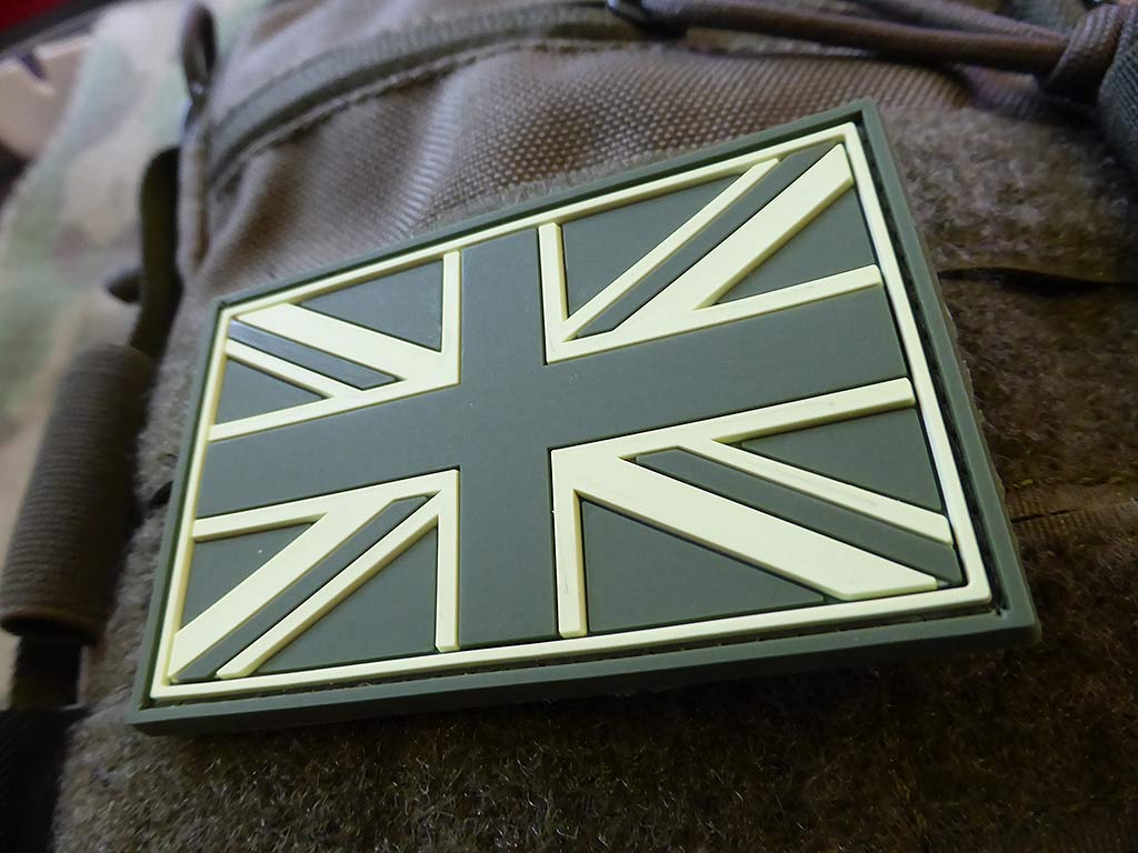 United Kingdom Flagge - Patch, Forest / 3D Rubber Patch