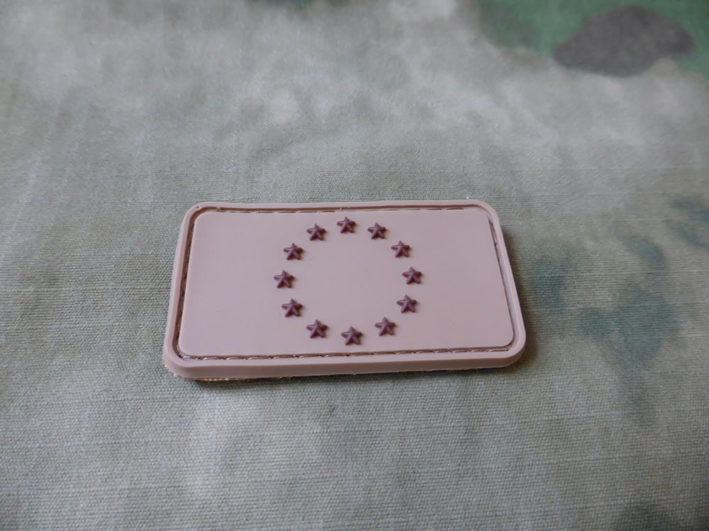 EU-Flagge - Patch, Desert / 3D-Rubber-Patch