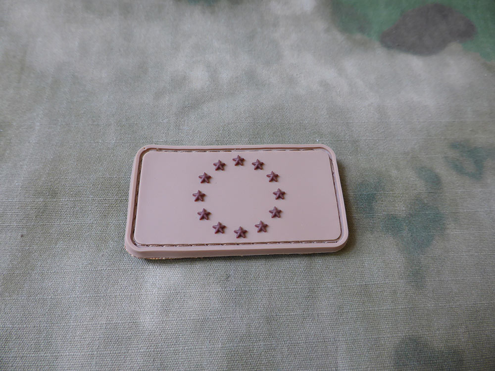 EU-Flagge - Patch, Desert / 3D-Rubber-Patch