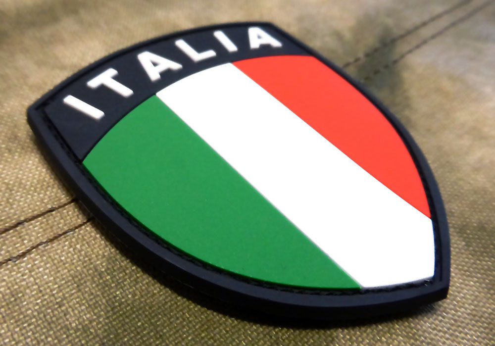 Italien Flagge - Patch, Fullcolor / 3D Rubber Patch