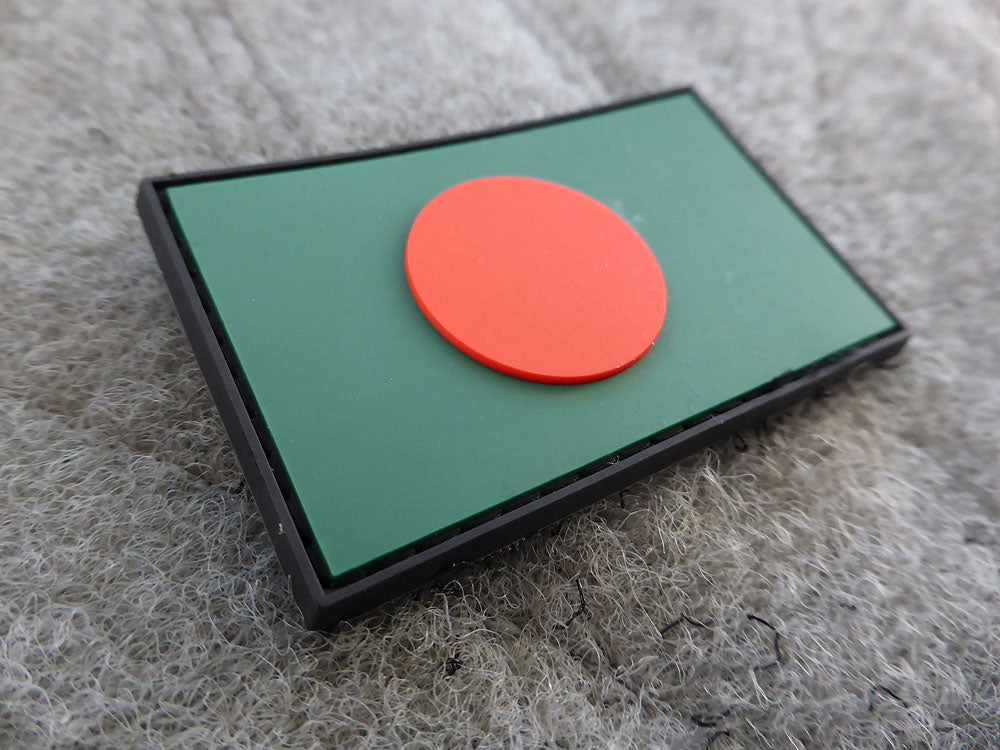 Bangladesch Flagge - Patch / 3D Rubber patch