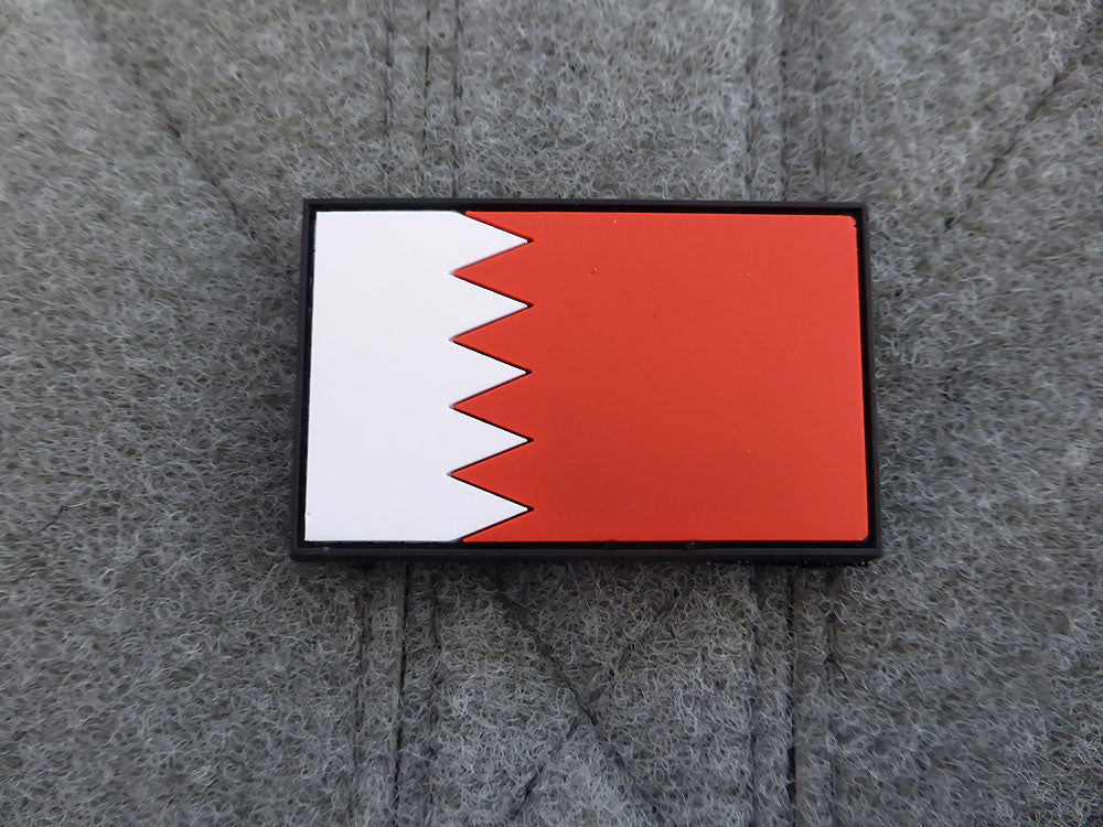 Königreich Bahrain Flagge - Patch / 3D Rubber patch