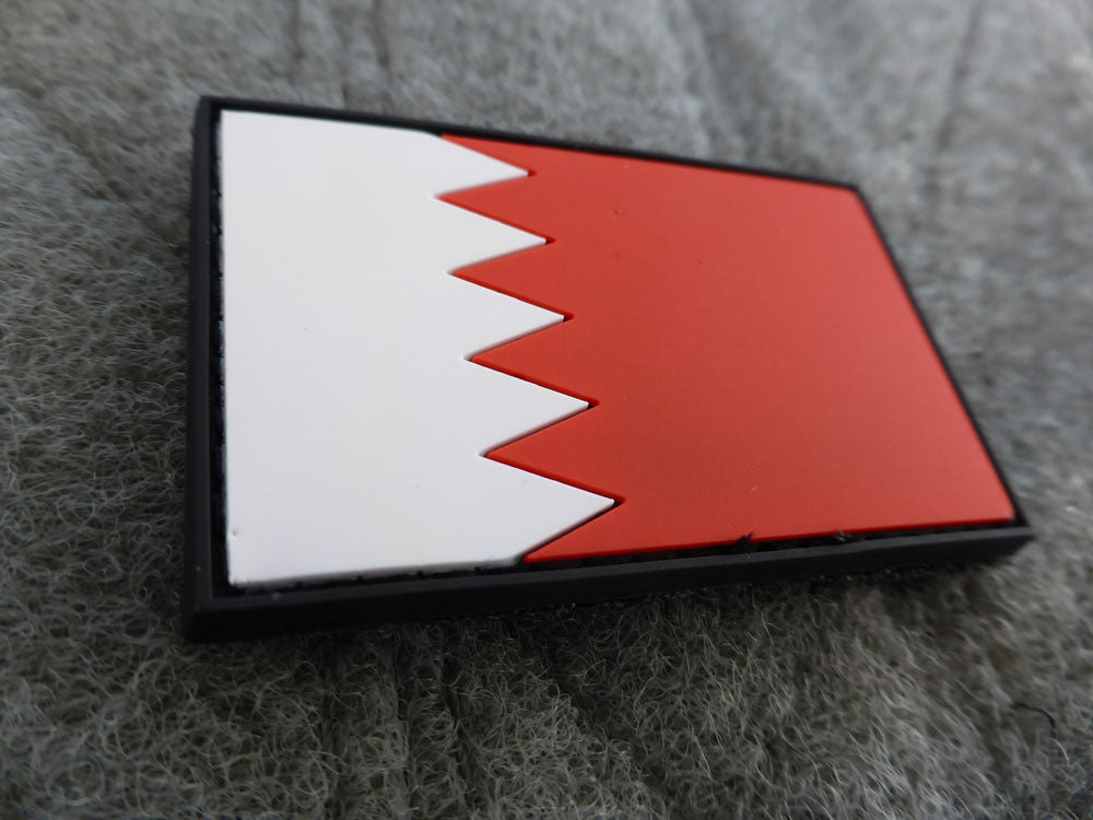 Königreich Bahrain Flagge - Aufnäher / 3D-Gummiaufnäher