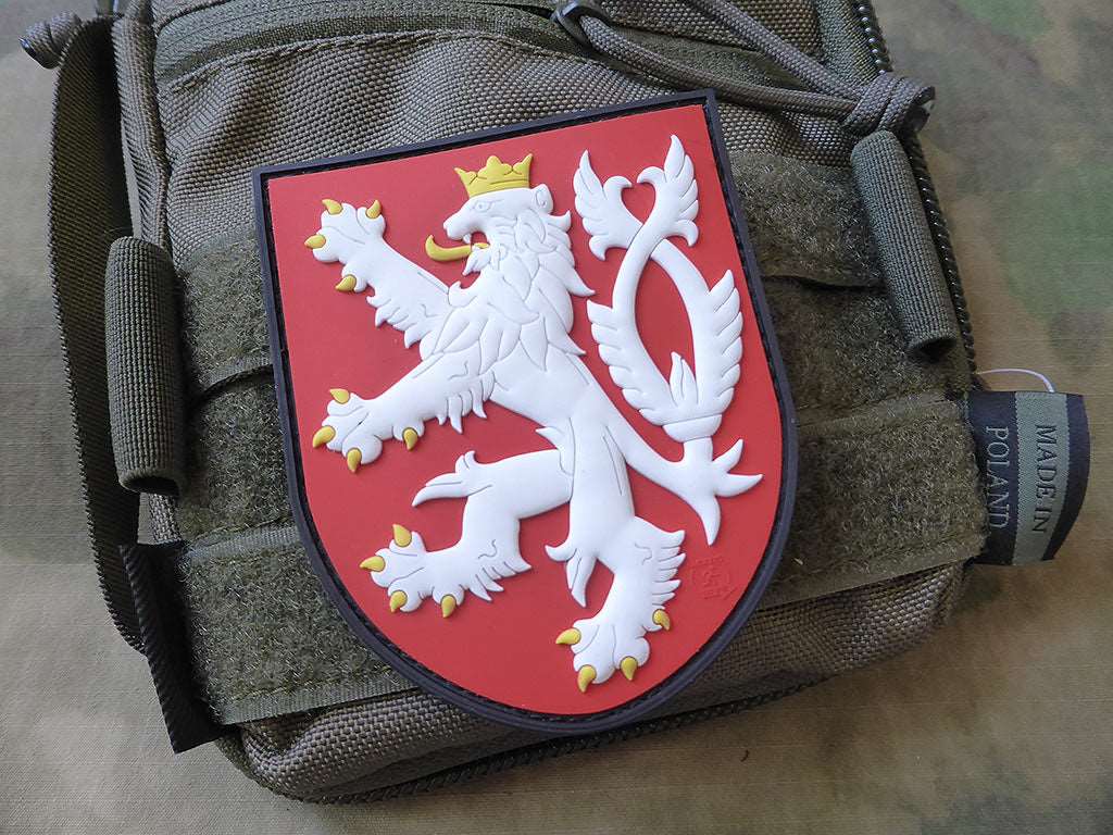 CZ Lion Shield Patch, fullcolor / 3D Rubber Patch