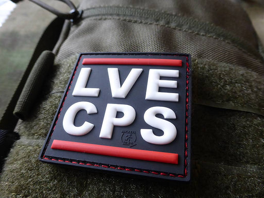 Écusson LVE CPS / LOVE COPS / Écusson en caoutchouc 3D