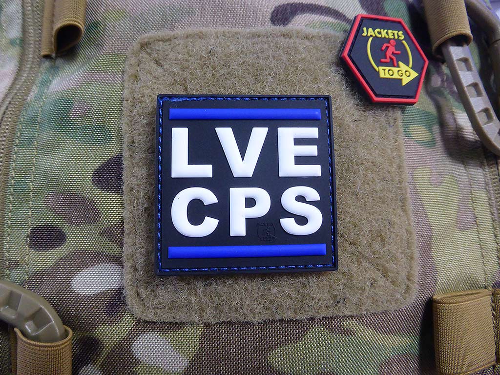 LVE CPS / LOVE COPS Patch thin blue line Patch / 3D Rubber Patch