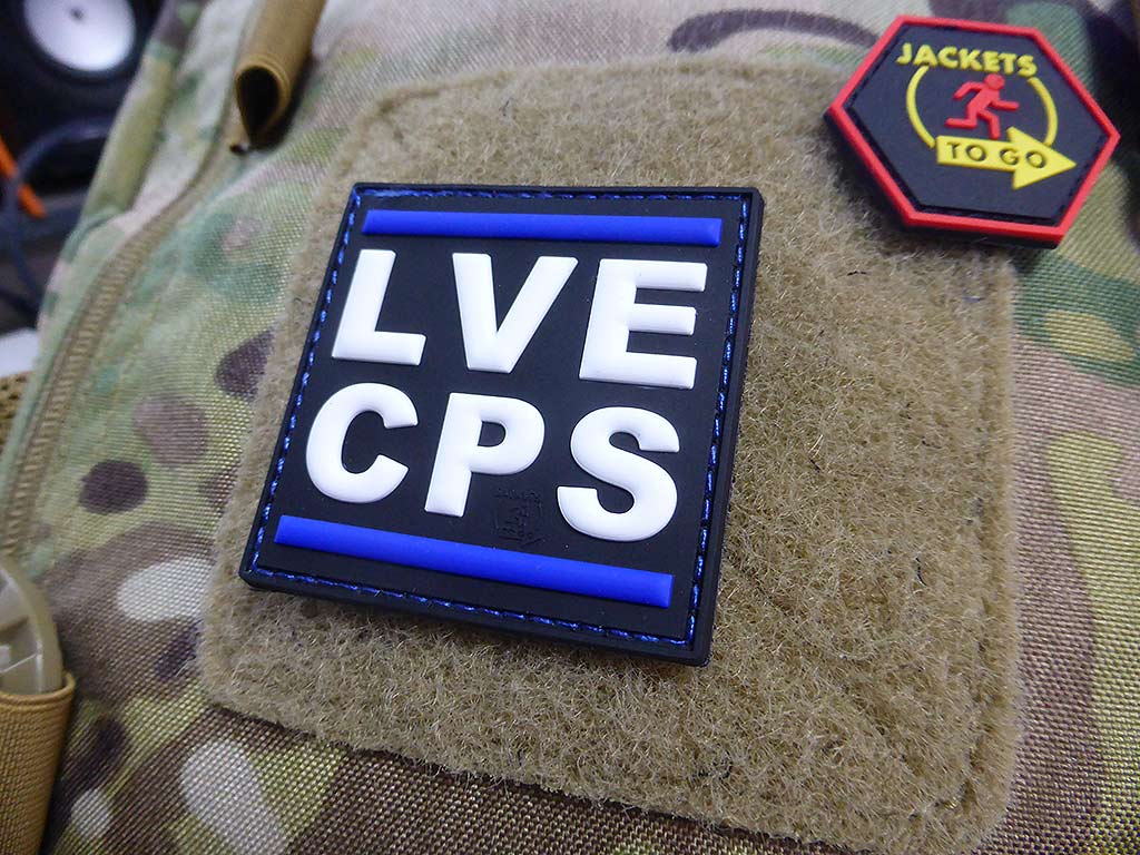 LVE CPS / LOVE COPS Patch thin blue line Patch / 3D Rubber Patch