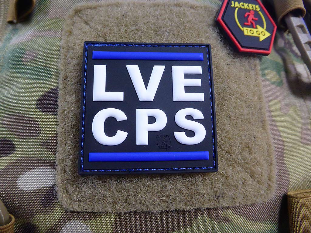 LVE CPS / LOVE COPS Patch thin blue line Patch / 3D Rubber Patch