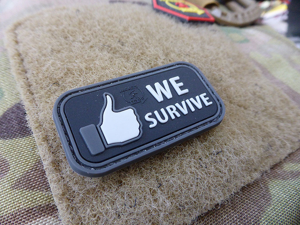 small WE SURVIVE Patch, swat / 3D Rubber Patch