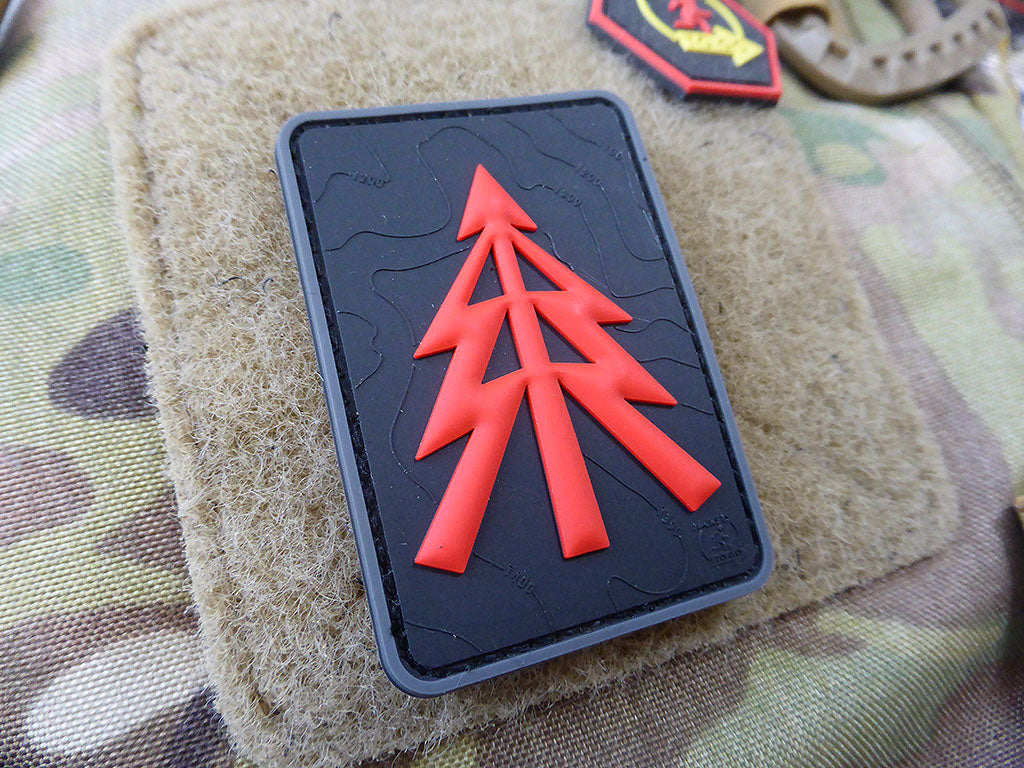 RECCE TREE Patch, black-medic / 3D Rubber Patch - Patch Snatched