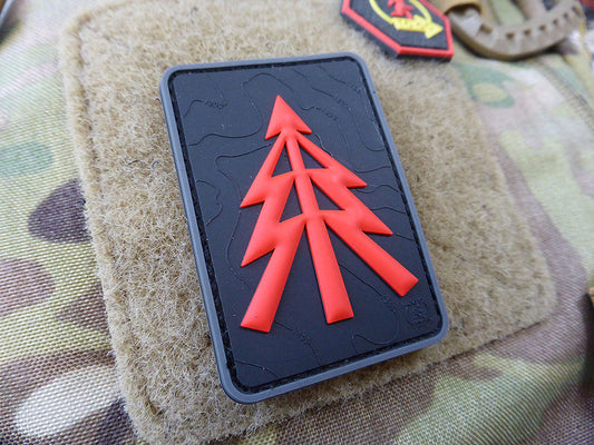 Patch RECCE TREE, black-medic / Patch caoutchouc 3D