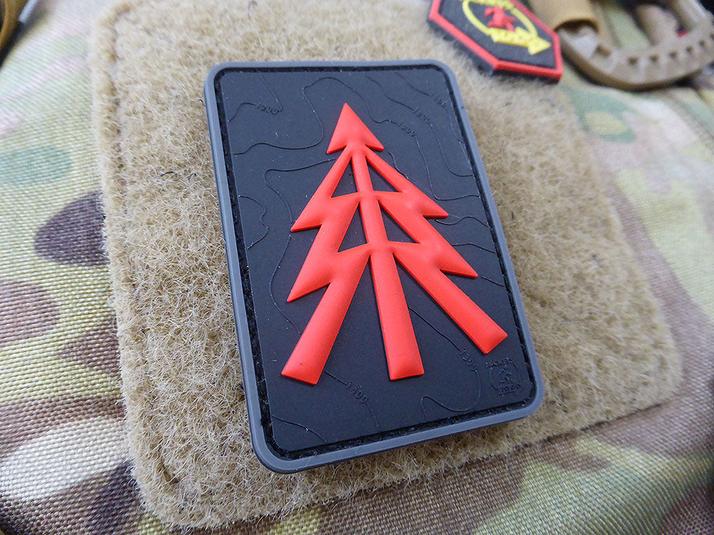 RECCE TREE Patch, black-medic / 3D Rubber Patch - Patch Snatched