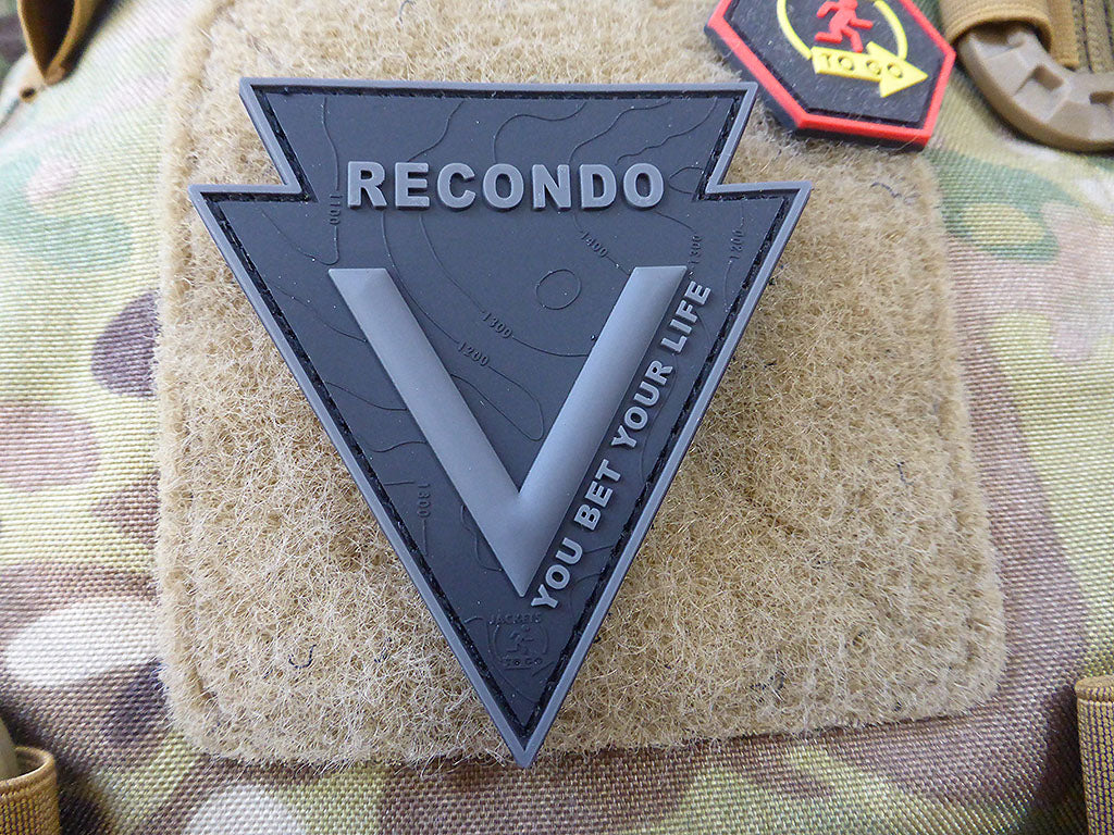 RECONDO, YOU BET YOUR LIFE Patch, blackops / 3D Rubber Patch