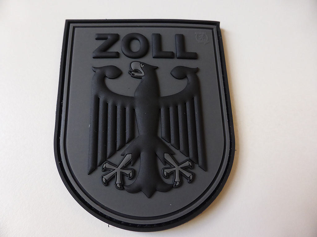 ZOLL sleeve badge, blackops, / 3D rubber patch