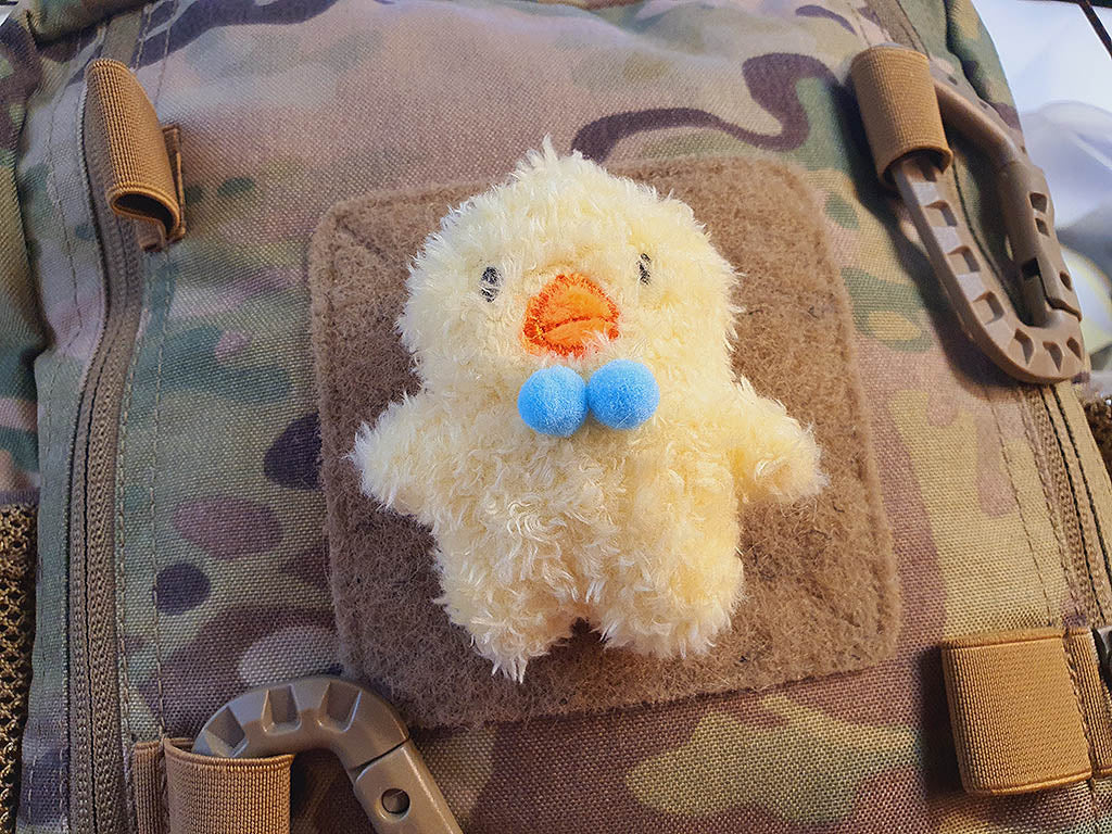 Patch peluche en tissu KÜKI, avec velcro au dos