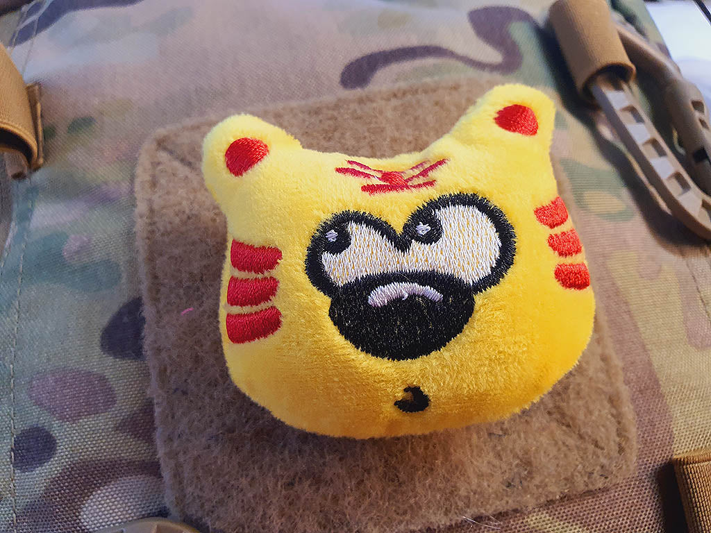 Patch en tissu peluche Miwo, avec velcro au dos