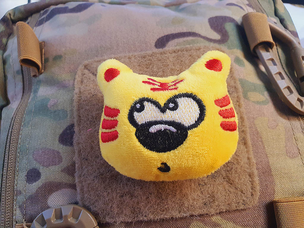 Patch en tissu peluche Miwo, avec velcro au dos