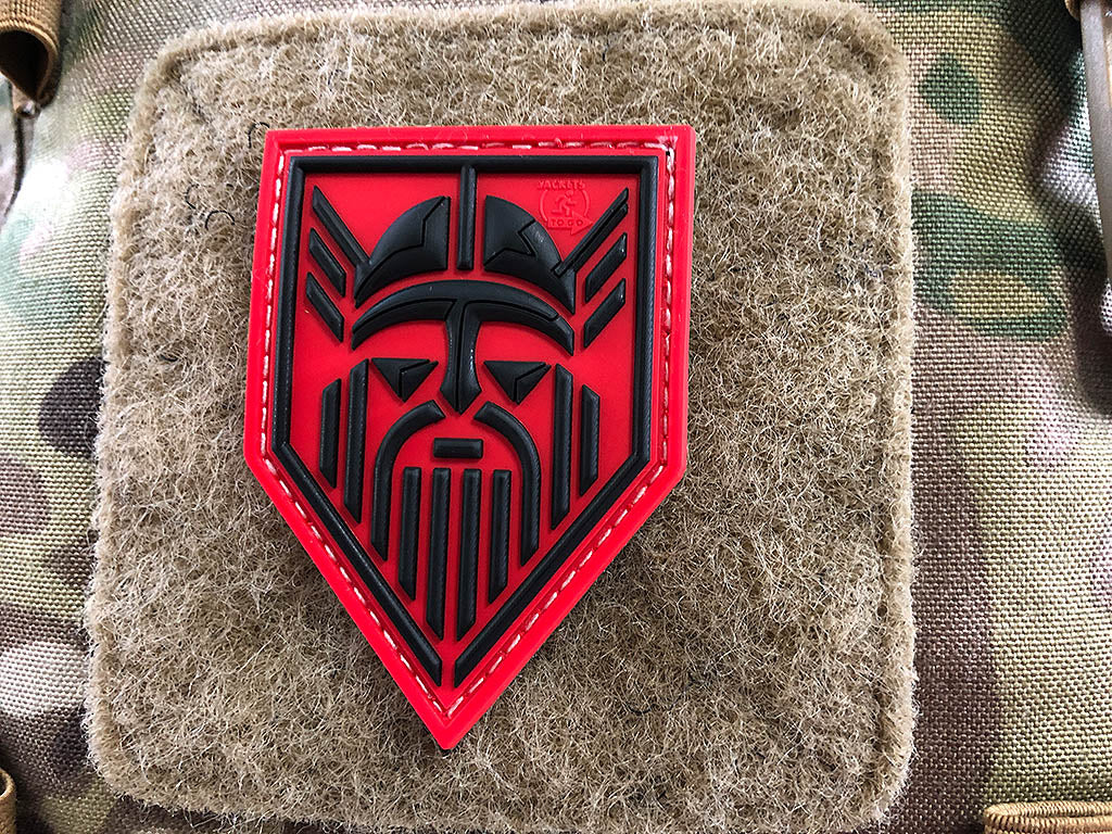 ODIN patch, signal red / 3D rubber patch