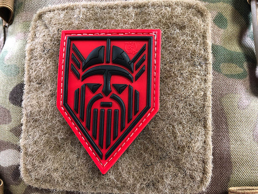 Patch ODIN, rouge signal / patch en caoutchouc 3D