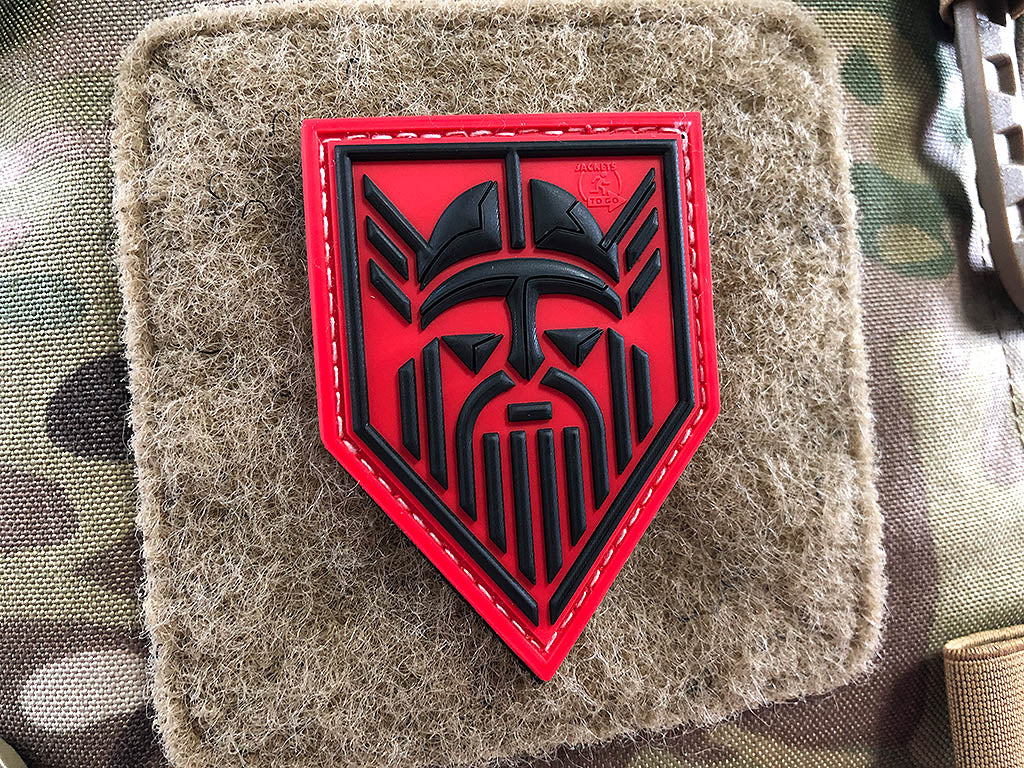 ODIN patch, signal red / 3D rubber patch