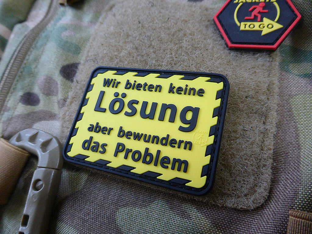 Wir bieten keine Lösung Patch / 3D Rubber Patch - Patch Snatched