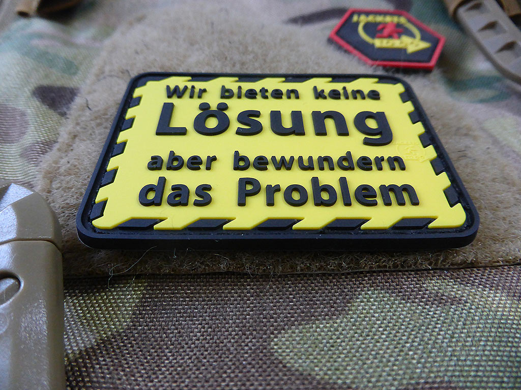 Wir bieten keine Lösung Patch / 3D Rubber Patch