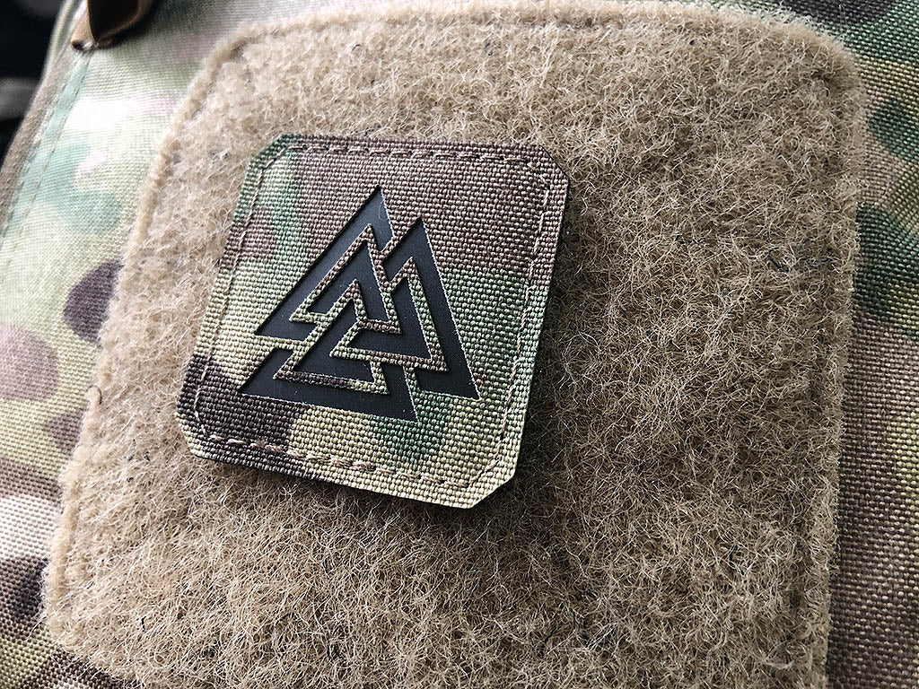 Valknut Lasercut Patch, multicam, Cordura Lasercut