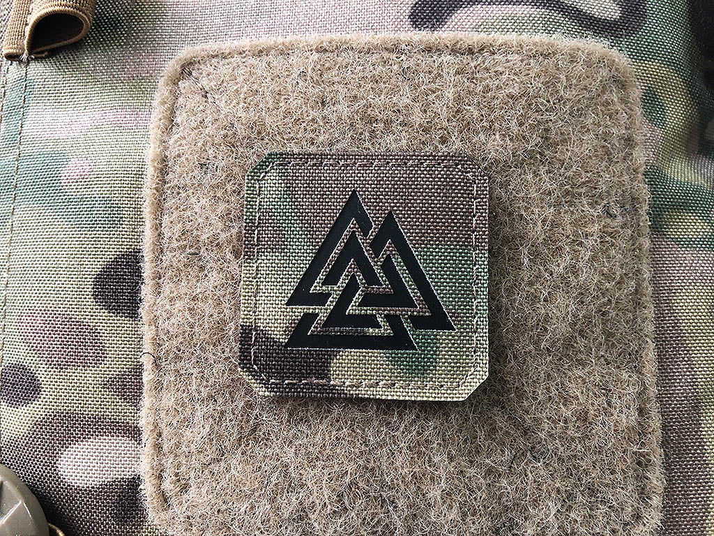 Valknut Lasercut Patch, multicam, Cordura Lasercut