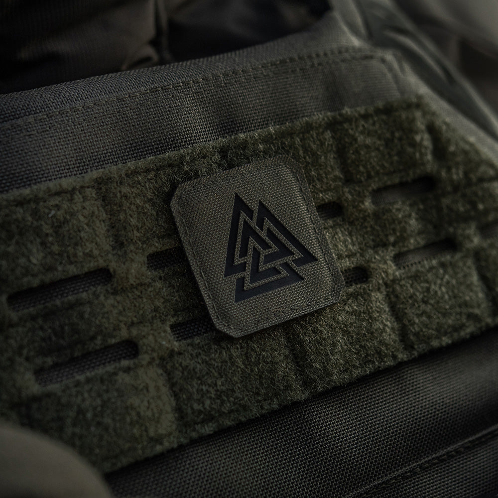 Valknut Lasercut Patch, ranger-green, Cordura Lasercut