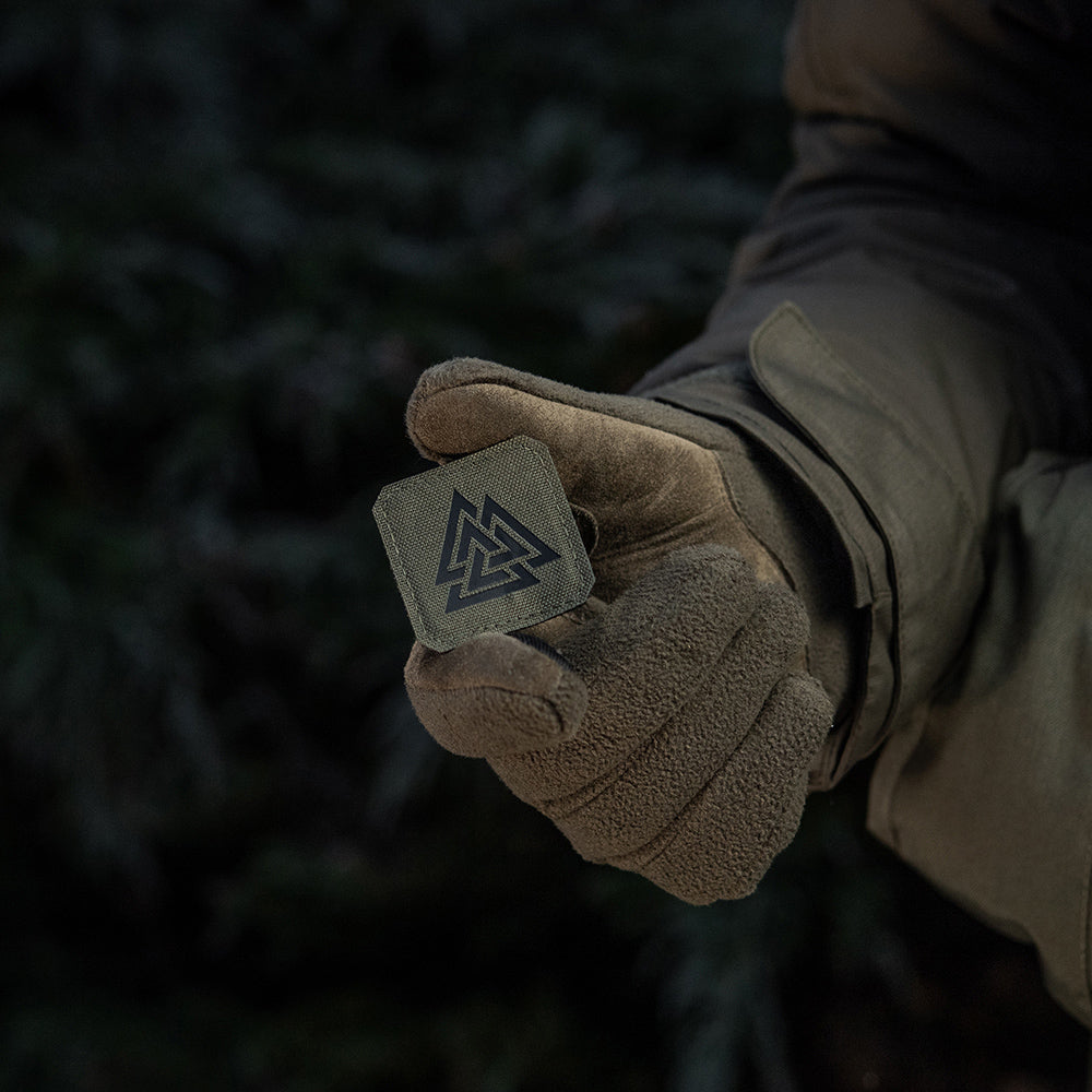 Valknut Lasercut Patch, ranger-green, Cordura Lasercut