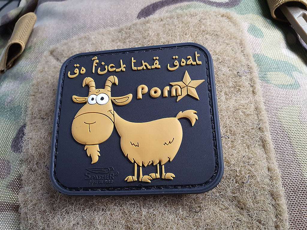 GOAT Patch, Tan / 3D Rubber Patch