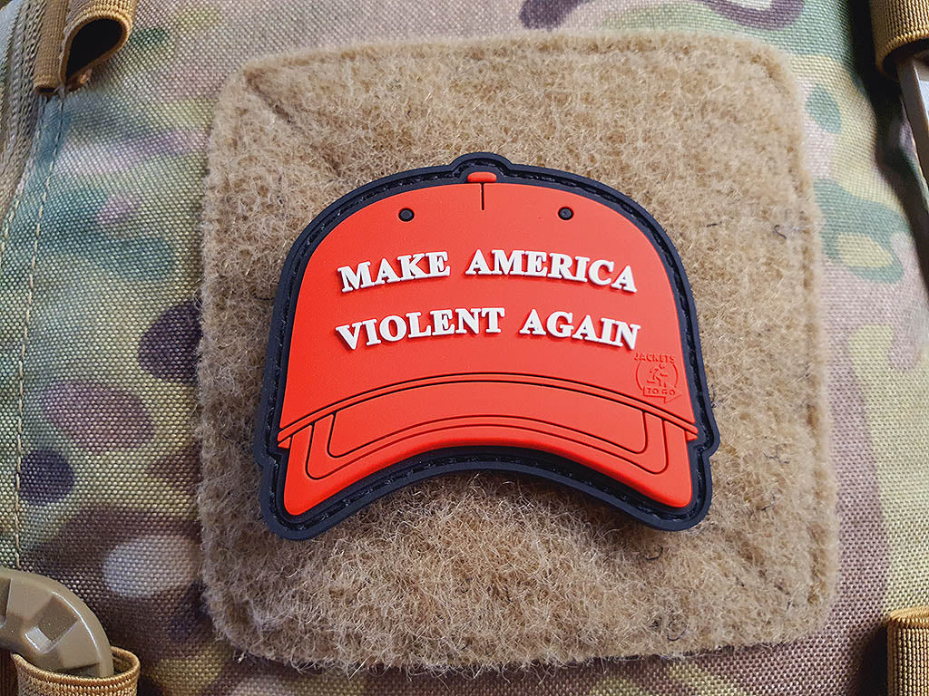 RED BASECAP Patch, 3D Rubber Patch