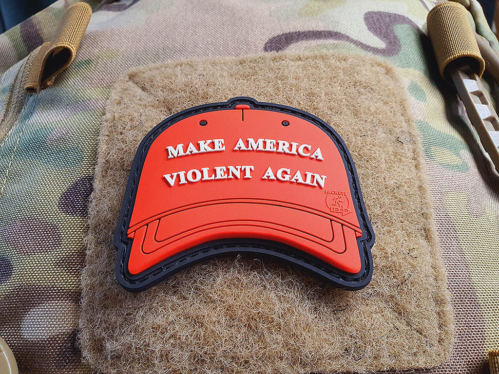 RED BASECAP Patch, 3D Rubber Patch