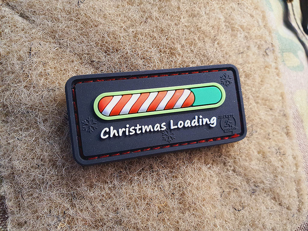 Christmas Loading Candy Patch, 3D Rubber Patch