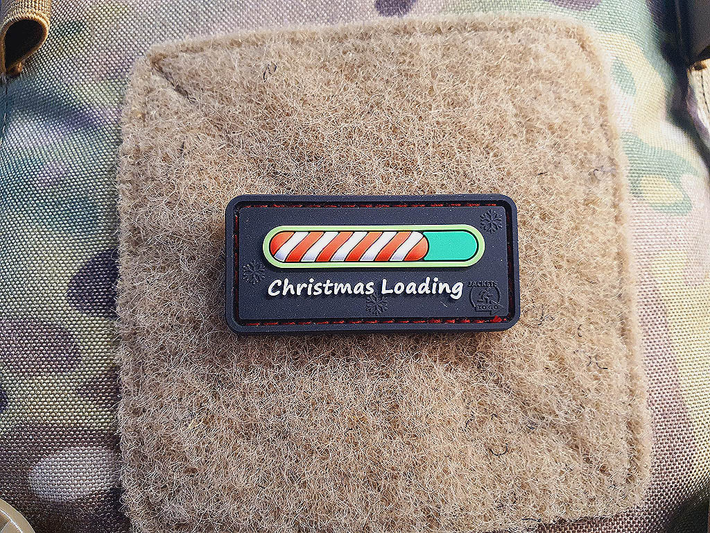 Christmas Loading Candy Patch, 3D Rubber Patch