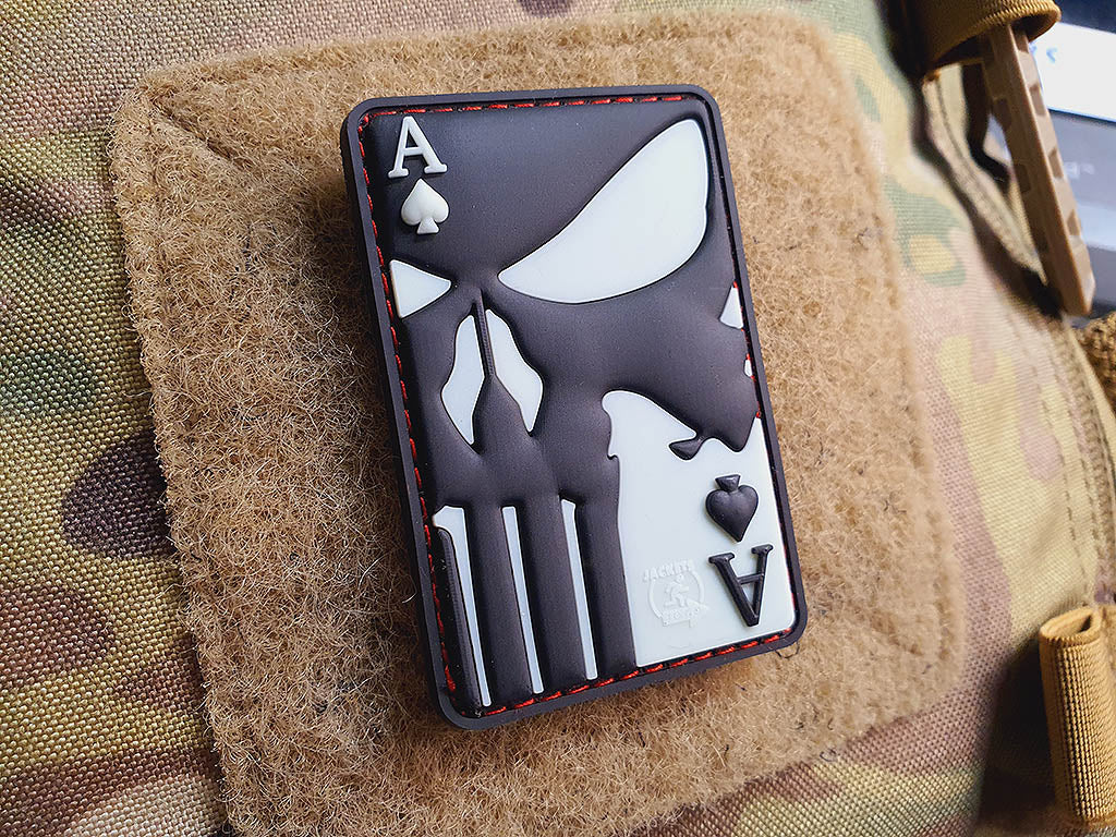 Punisher Ace Of Spades Patch, gid / 3D Rubber Patch
