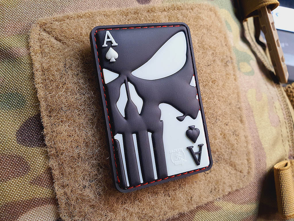 Punisher Ace Of Spades Patch, gid / 3D Rubber Patch - Patch Snatched