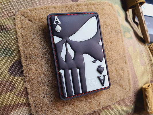 Punisher Ace Of Spades Patch, gid / Patch en caoutchouc 3D