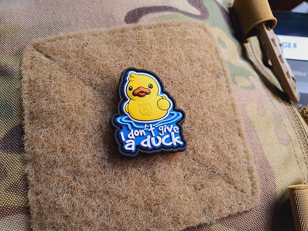 I DON´T GIVE A DUCK small Patch, fullcolor - Patch Snatched