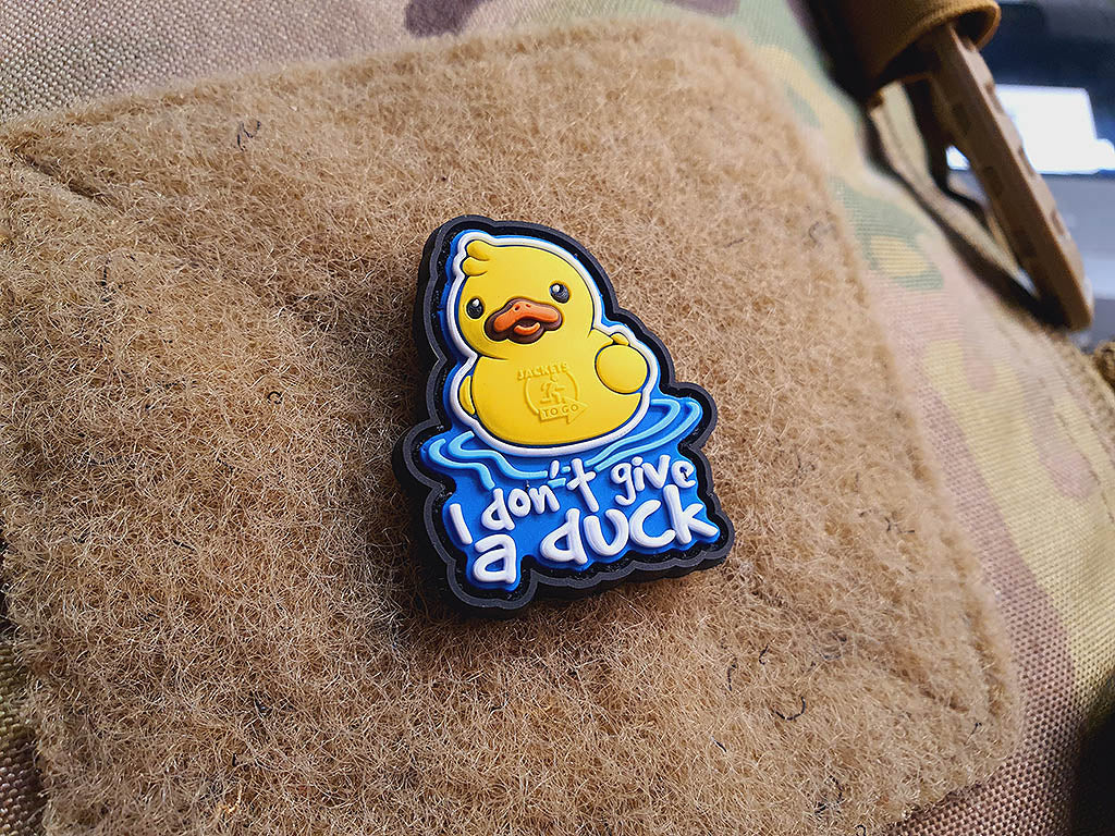 I DON´T GIVE A DUCK small Patch, fullcolor - Patch Snatched