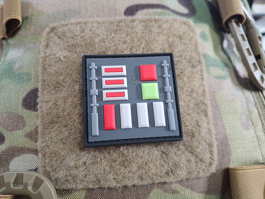 DV Chest Plate Patch, fullcolor, 3D Rubber Patch