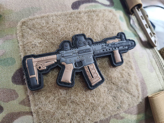 Patch AR-15, couleur, patch en caoutchouc 3D