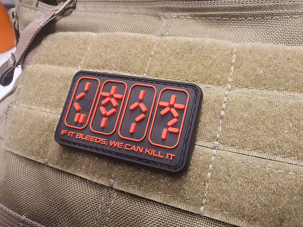 IF IT BLEEDS, WE CAN KILL IT Patch, 3D Rubber Patch