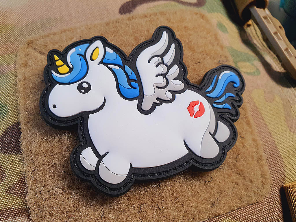 Flying Unicorn KISSMYASS  Patch, fullcolor 3D Rubber Patch - Patch Snatched