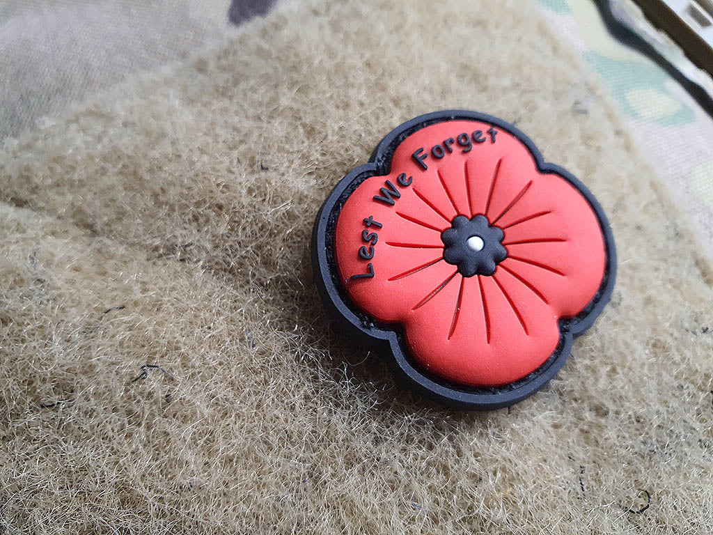 Patch Coquelicot du Souvenir / Patch en caoutchouc 3D