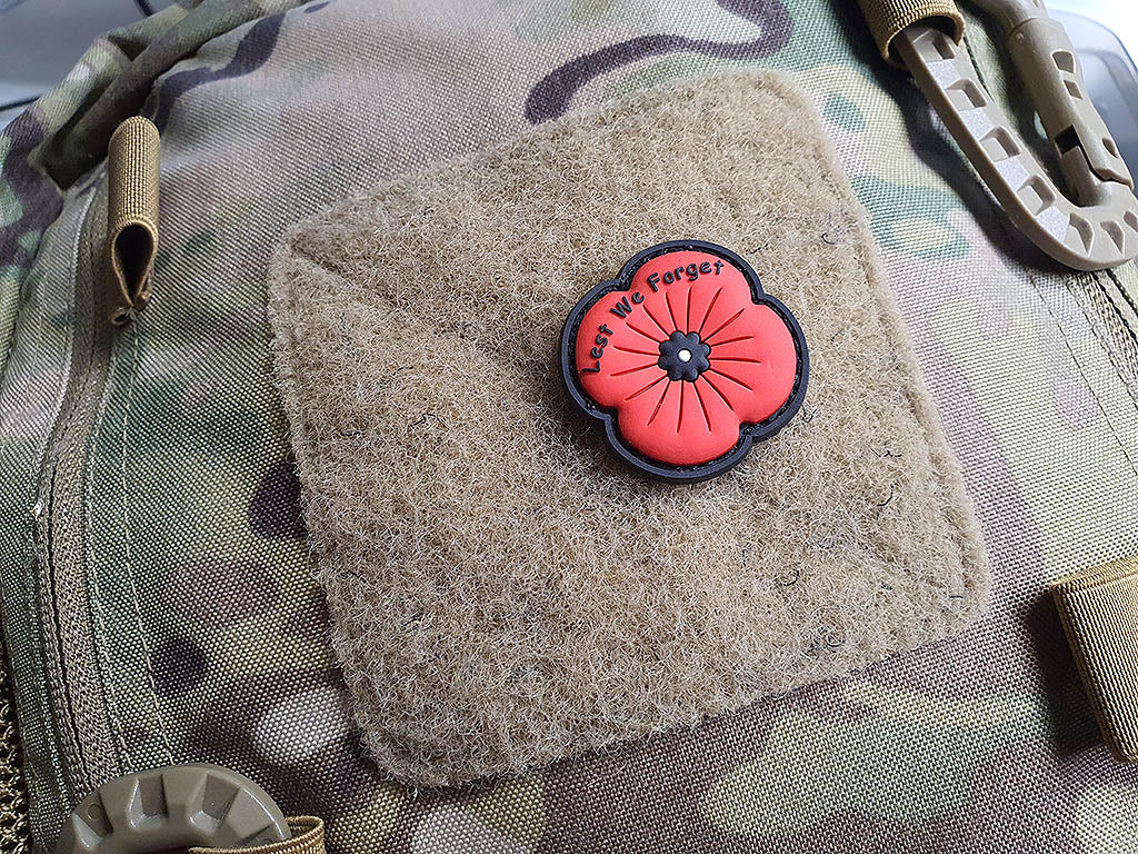 Remembrance Poppy Patch / 3D Rubber patch