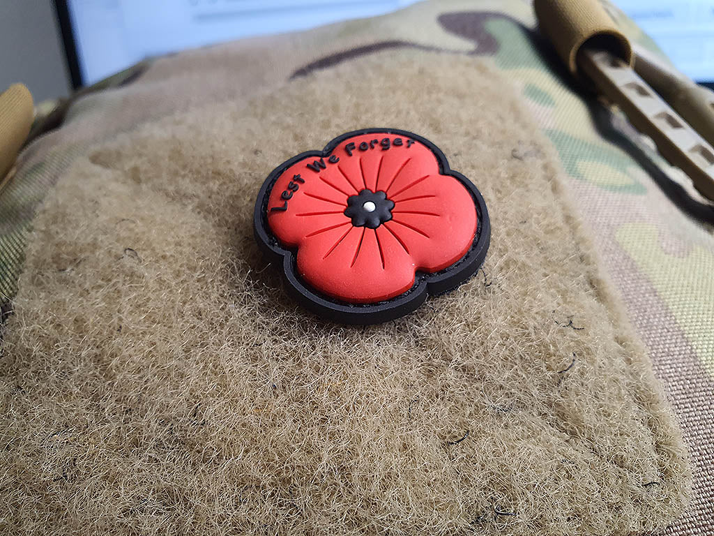 Remembrance Poppy Patch / 3D Rubber patch