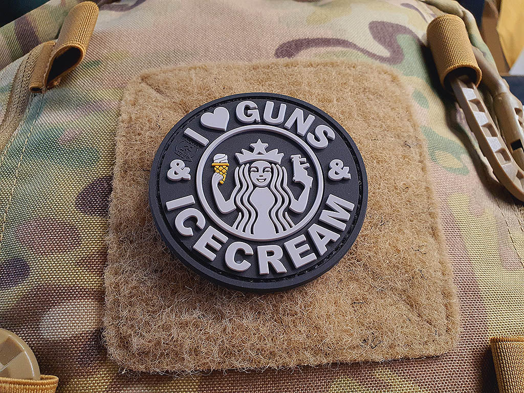 Pistolets et patch de glace, Swat, patch en caoutchouc 3D