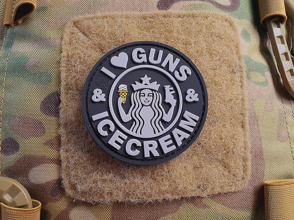 Pistolets et patch de glace, Swat, patch en caoutchouc 3D